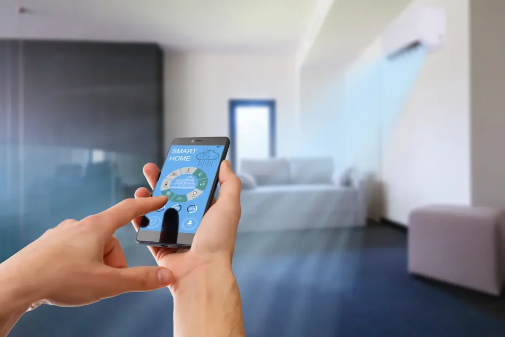 Pilotage climatisation smartphone Lunel domotique KNX OMNIA SERVICE